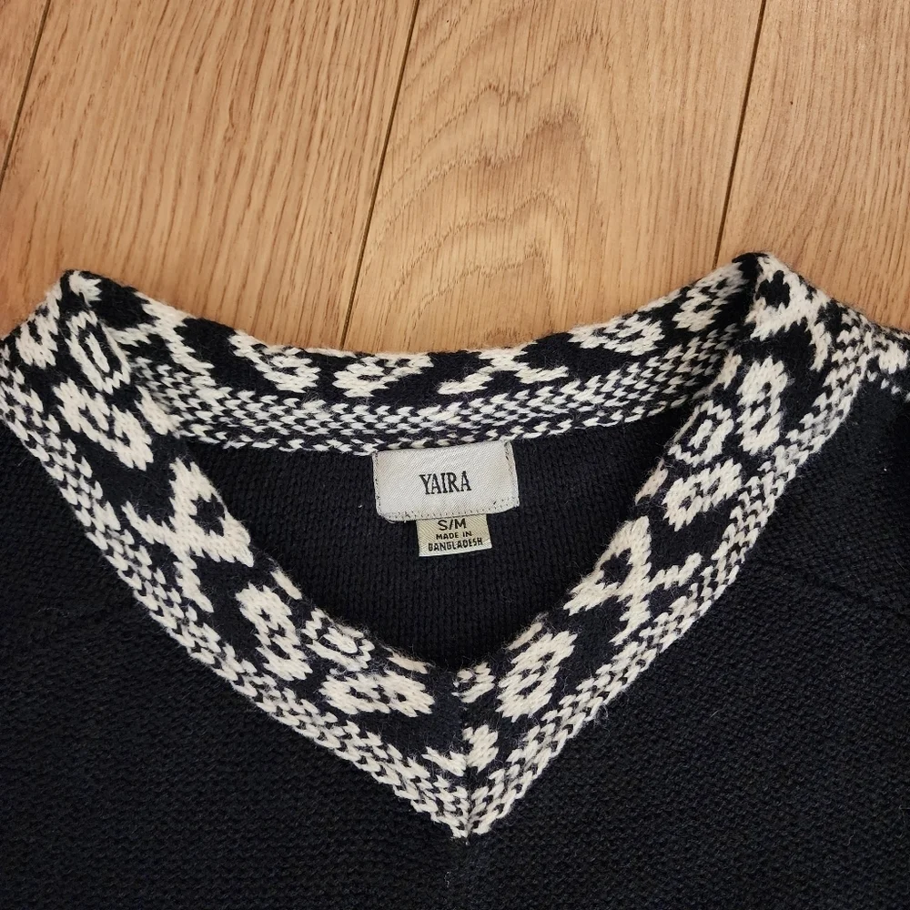 Yaira Boho Poncho Sweater- Oversized S/M